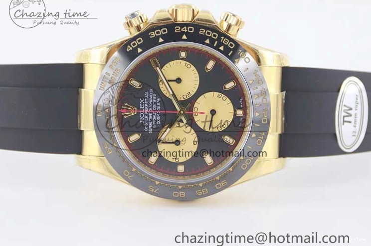 MiroTime 0517 Daytona 116518 TWF 1:1 Best Edition 904L Steel Black Gold Dial on Oysterflex Strap A Comfortable 2422